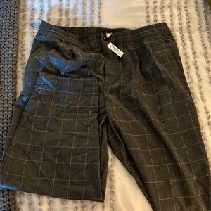 Madewell womens trousers. Plaid flannel track trousers